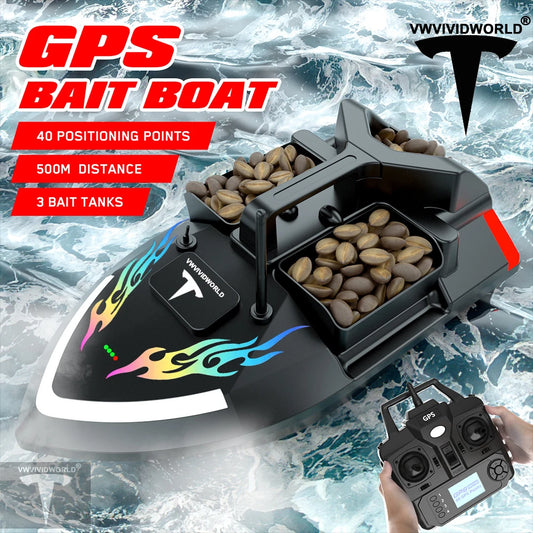Long Battery GPS Bait Boat 12000mAh Auto Return
