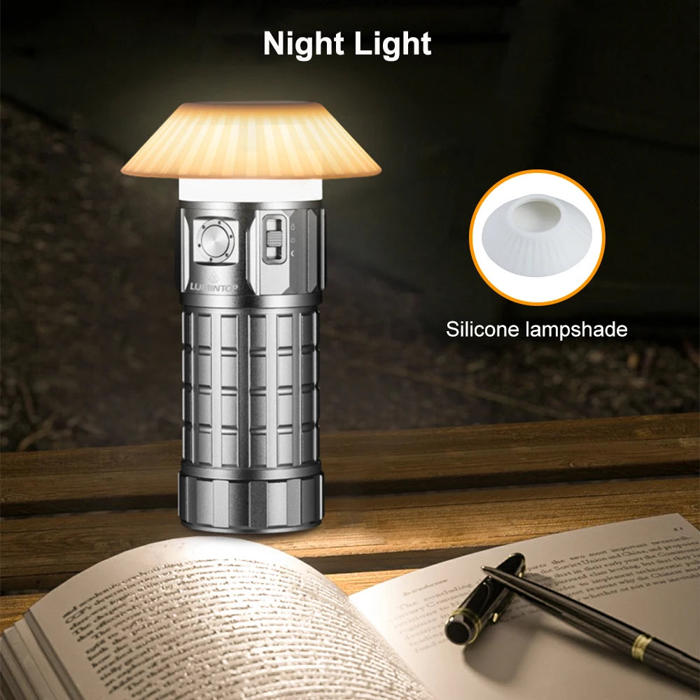 Portable Rechargeable LED Flashlight Remote Control Rainbow Light