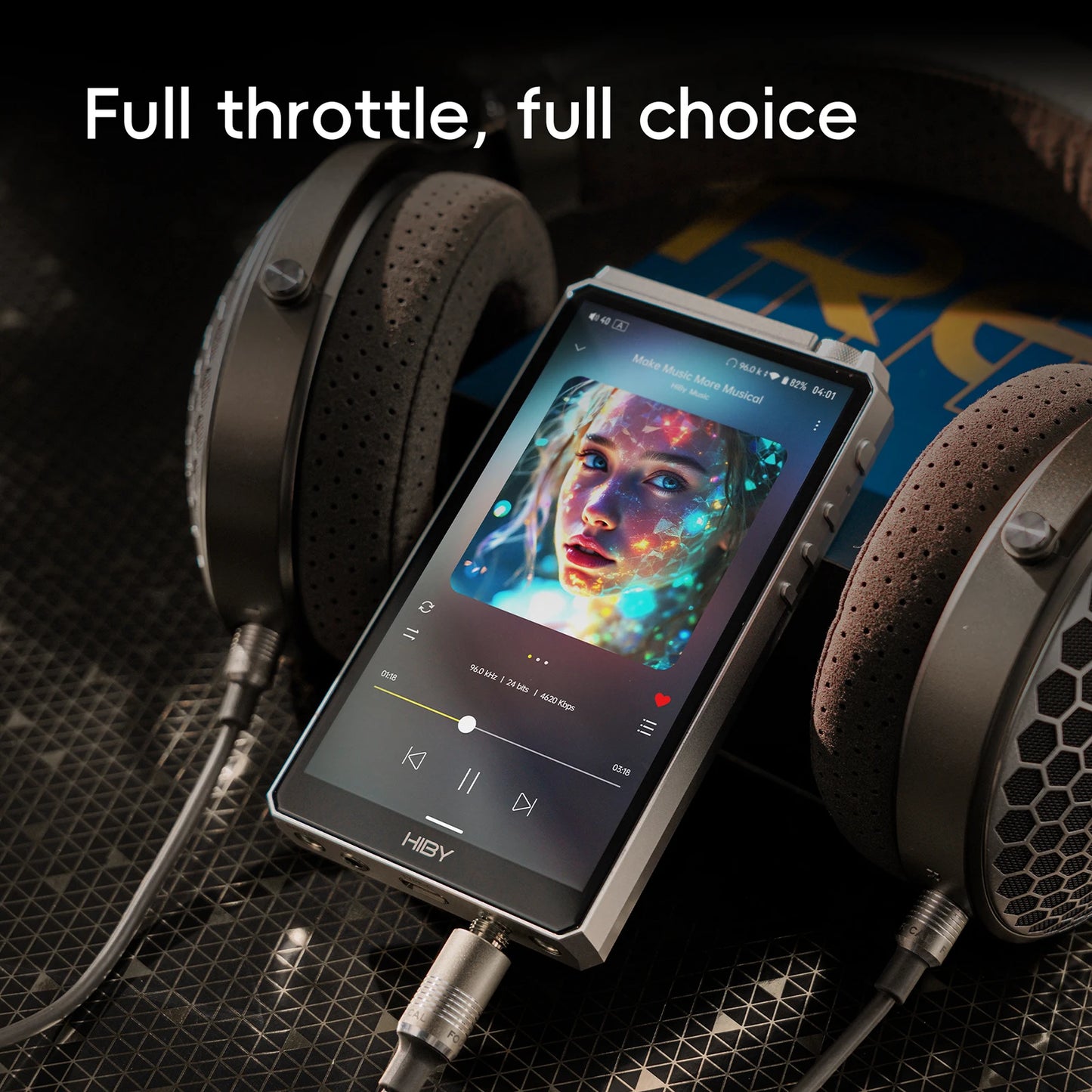 Portable Silver HIFI Music Player WiFi Bluetooth 5.0