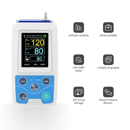 24 Hour BP Monitor with 6 Cuffs and Software