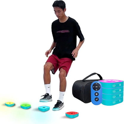 4 Lamp Blue Agility and Reaction Training Equipment