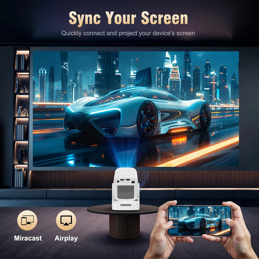 Mini Projector Auto Focus 4K 1080p with Android 11