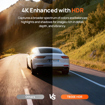 Front 4K plus Interior 1080p Dash Cam