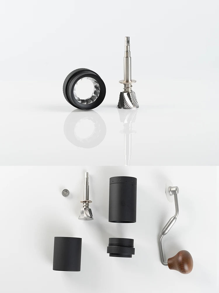 Portable Manual Coffee Grinder with Stainless Burrs