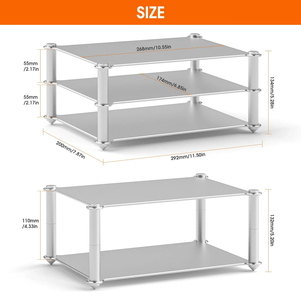 HiFi Amplifier Rack Mount Stand Bracket
