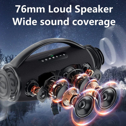 80W Outdoor Portable Bluetooth Speaker with HiFi Sound