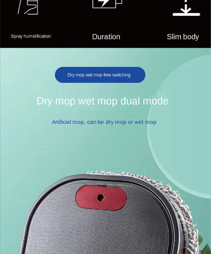Smart Mopping Robot for Sweeping and Spraying