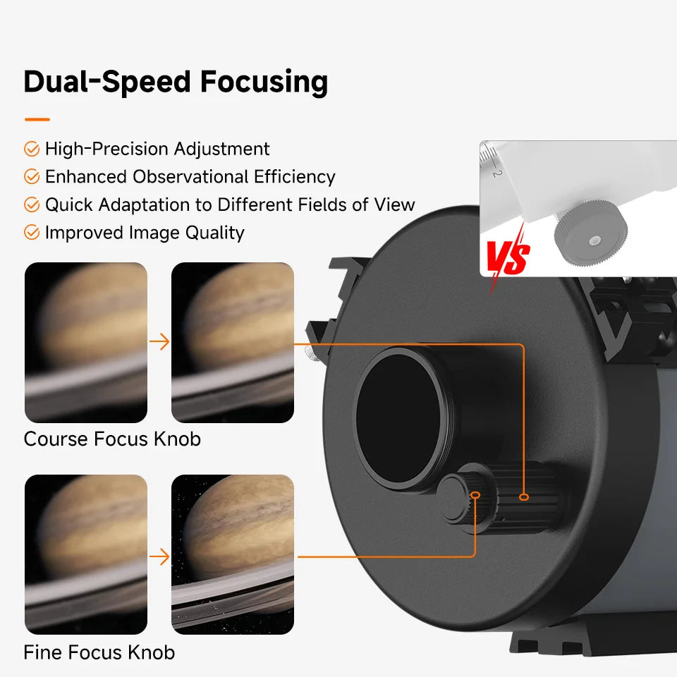 Compact Maksutov Telescope for Moon Planets and Nebulae