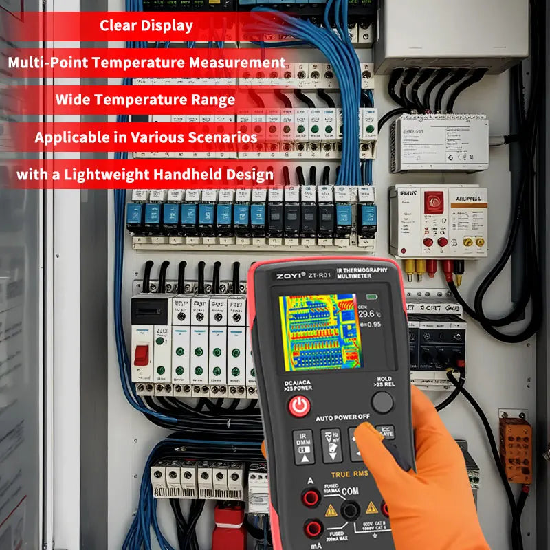 Two-in-One Infrared Thermal Imager & Multimeter Tool