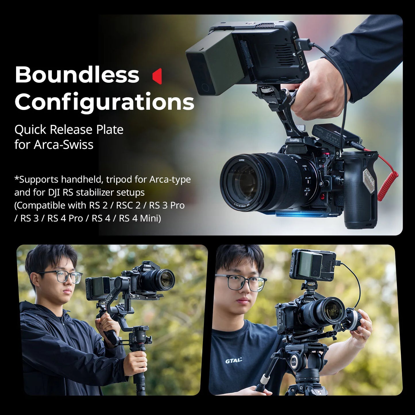 Camera Cage Kit Arca-Swiss Quick Release Panasonic S1 II