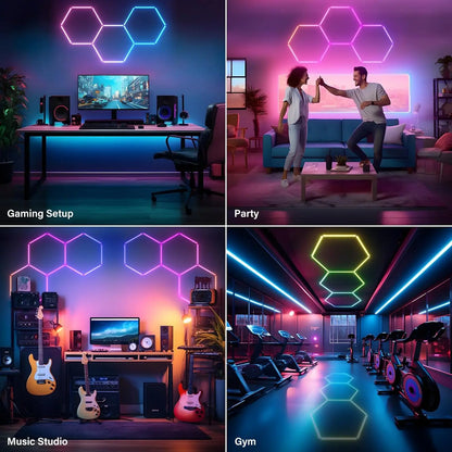 RGB-4H 1522 Hexagon LED Honeycomb Ceiling Light