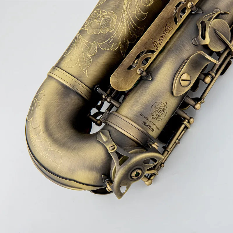 Antique Copper Alto Saxophone E-Flat Professional with Mouthpiece