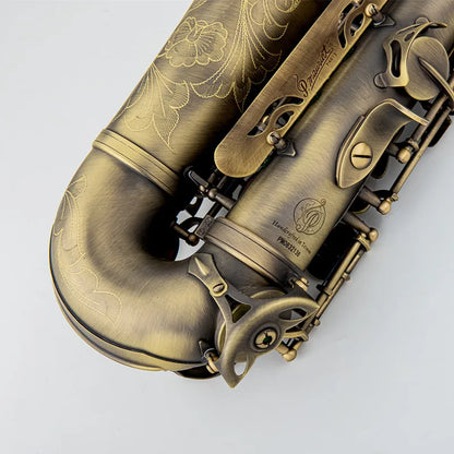 Antique Copper Alto Saxophone E-Flat Professional with Mouthpiece