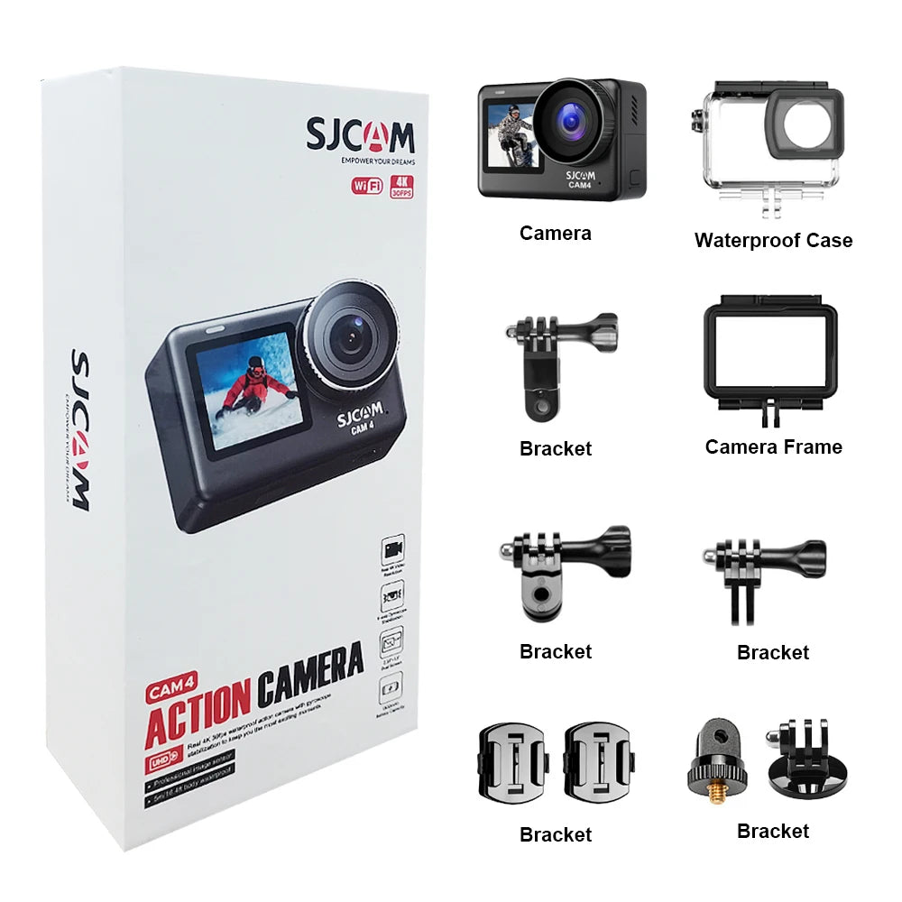 4K Waterproof Action Camera with 2.33" Touch Screen and WiFi