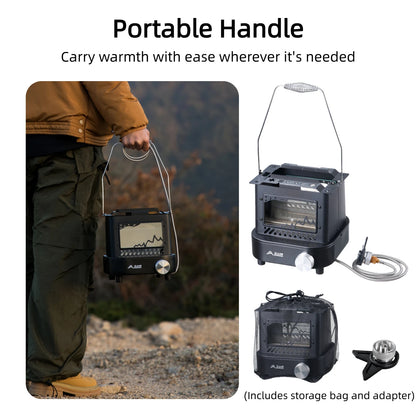 Compact Outdoor Heating Stove Portable Camping Gas Burner