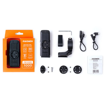 Rechargeable Bike Headlight with GPS Mount Integrated Design