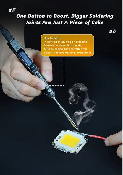 90W USB Electric Soldering Iron Adjustable Temperature