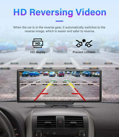 10.26 Inch 4K Dash Cam Rear Camera 64G