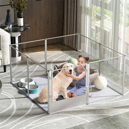 Indoor Dog Enclosure 163x102.5x80cm Acrylic Fence