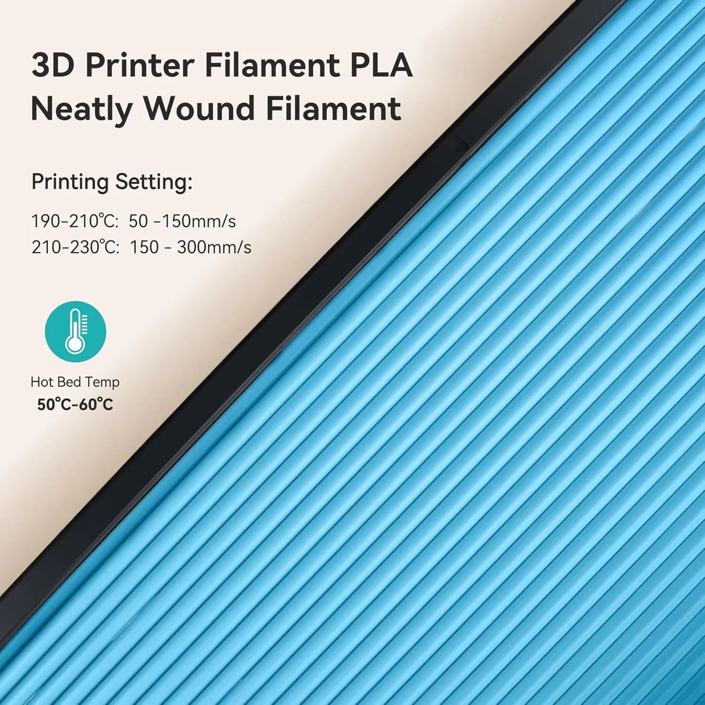 1.75mm Matte PLA 3D Printing Filament 10KG Multi-Color Pack