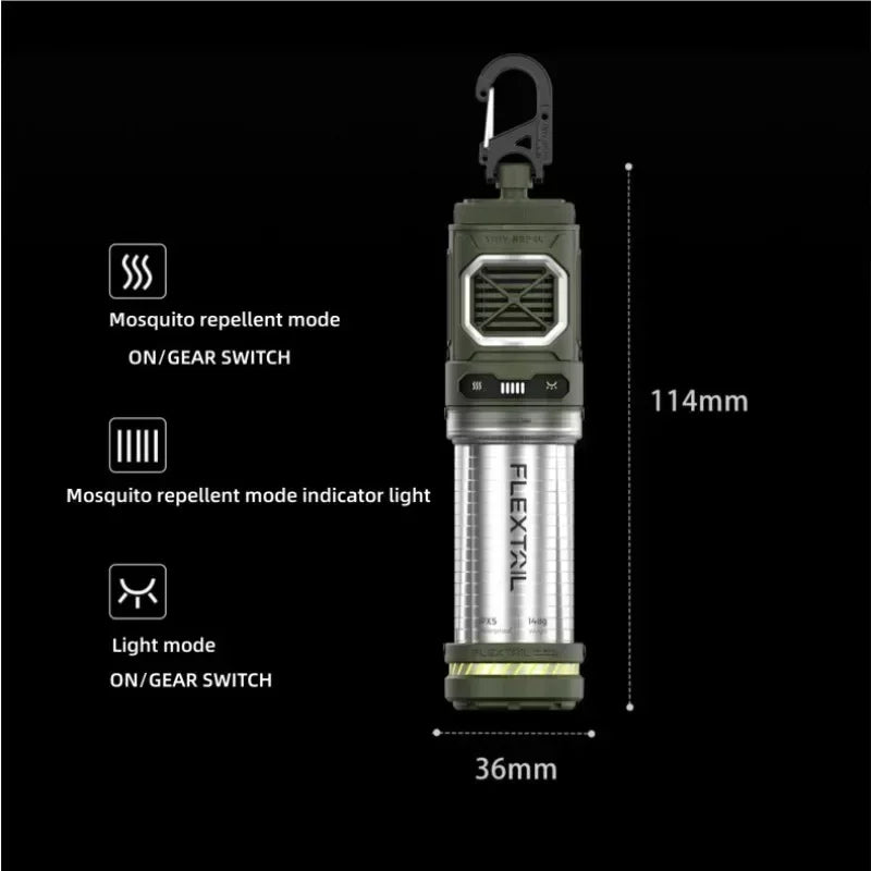 Compact Outdoor 2-in-1 Mosquito Repeller Lamp