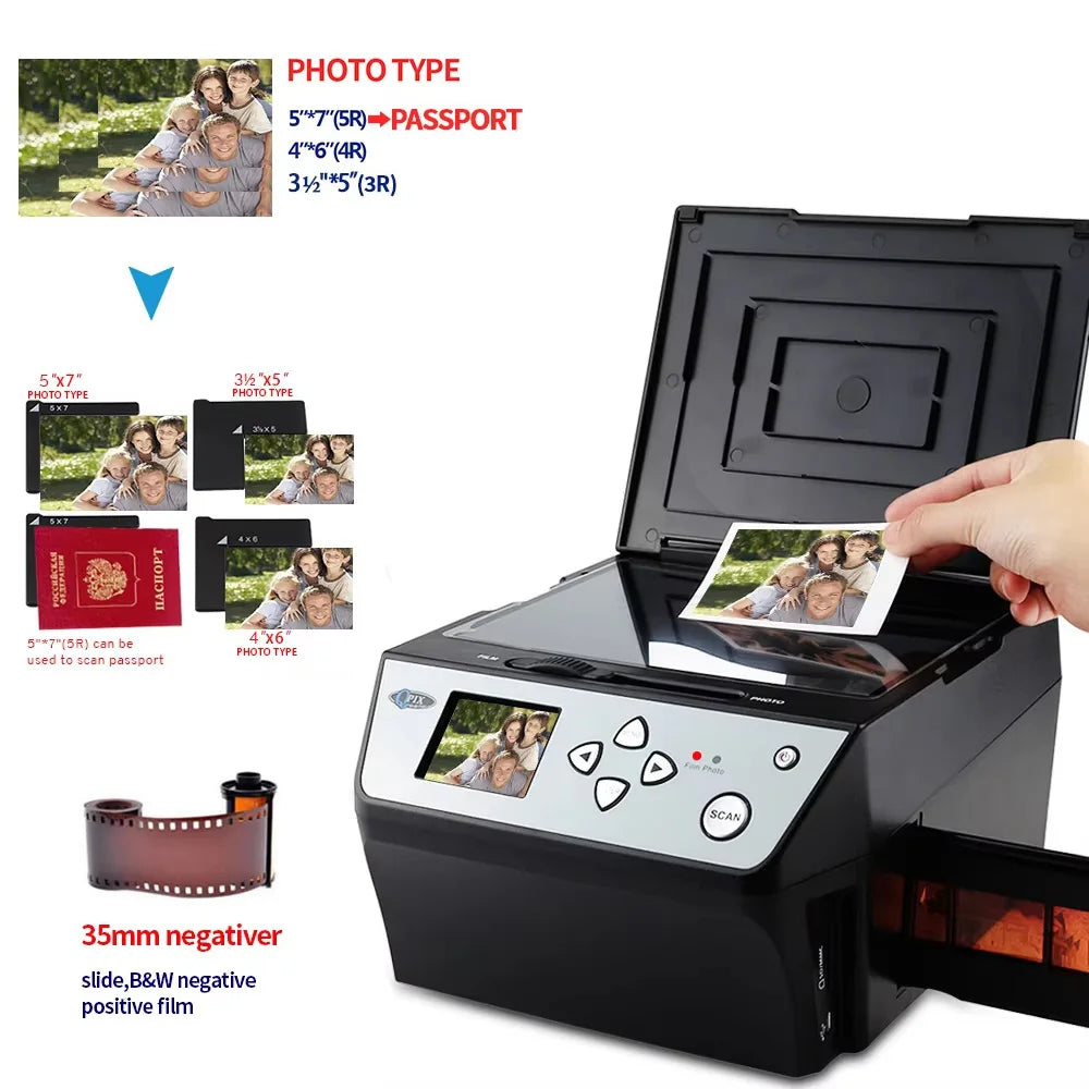 22MP Film & Photo Scanner with 16GB SD Card