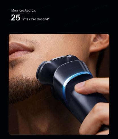 Smart Wet Dry Electric Razor 360 Degree Floating Head Display