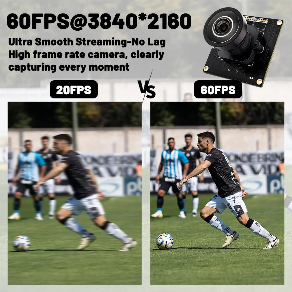 Industrial 4K USB Camera Board 60FPS 4.26mm Lens
