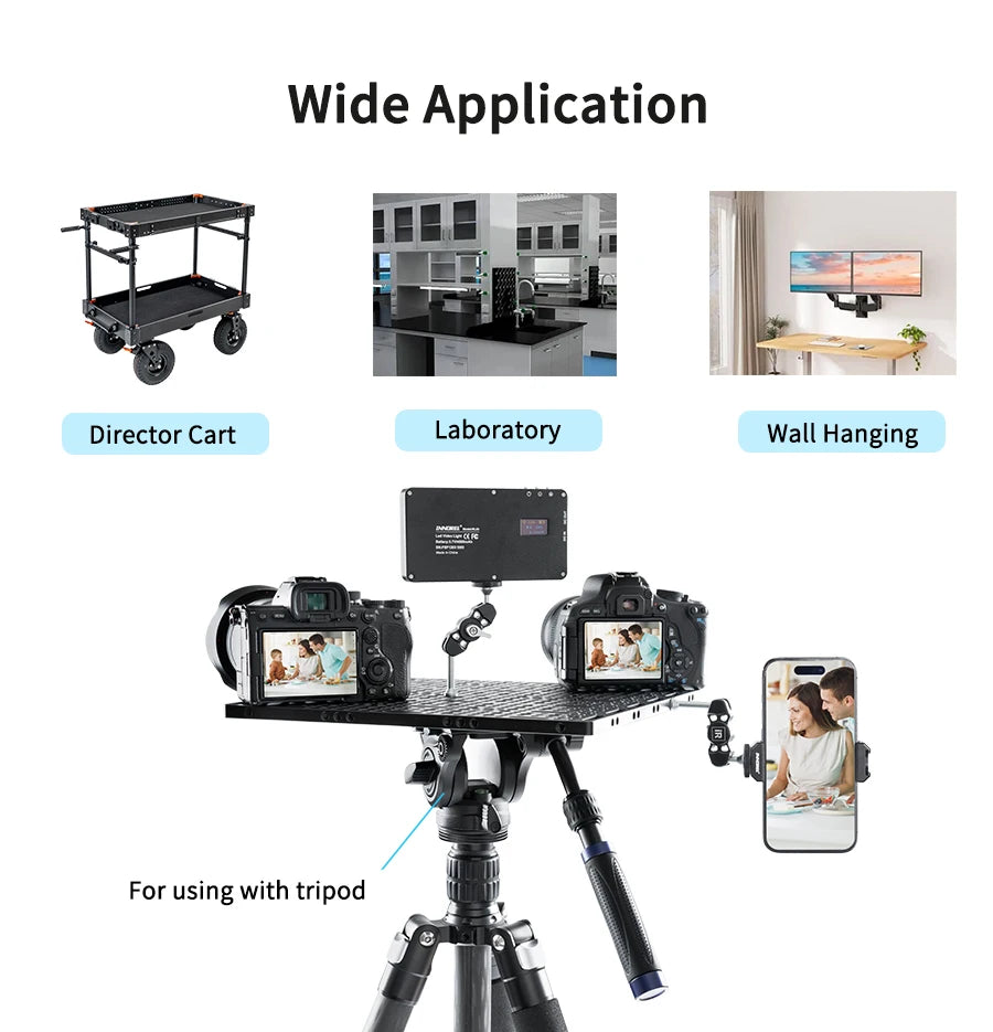 30×30cm Multi-Function Camera Cage Cheese Plate