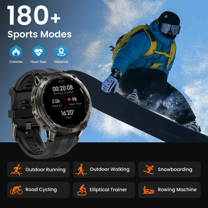 Men’s Stainless Steel Smartwatch with Offline Maps
