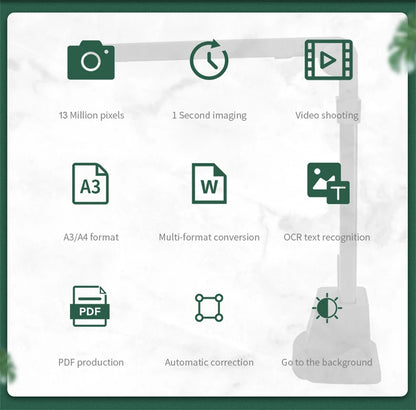 13MP A3 Document Scanner OCR Windows Mac Linux