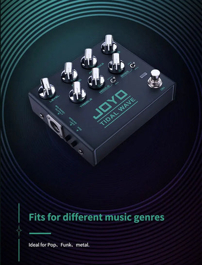 Portable Bass Guitar Pedal Tidal Wave Preamp Effect