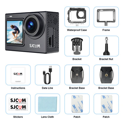 4K Action Cam with 6-Axis Stabilisation and Dual Display