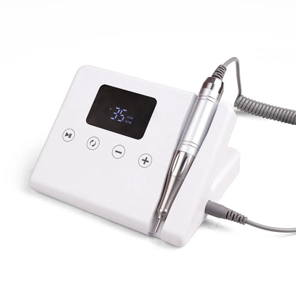 Portable 35000RPM Electric Nail File Machine White