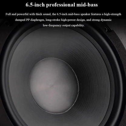 6.5" Bookshelf Speakers 2-Way 100W Stereo Pair