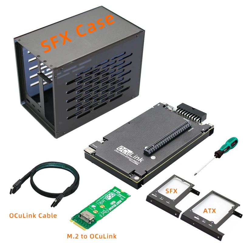 Complete OCuLink GPU Dock Kit with M.2 SFX Case
