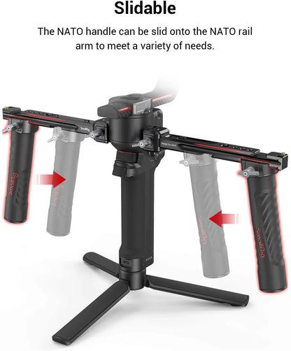 Adjustable Dual Handgrip Gimbal Stabilizer Handle