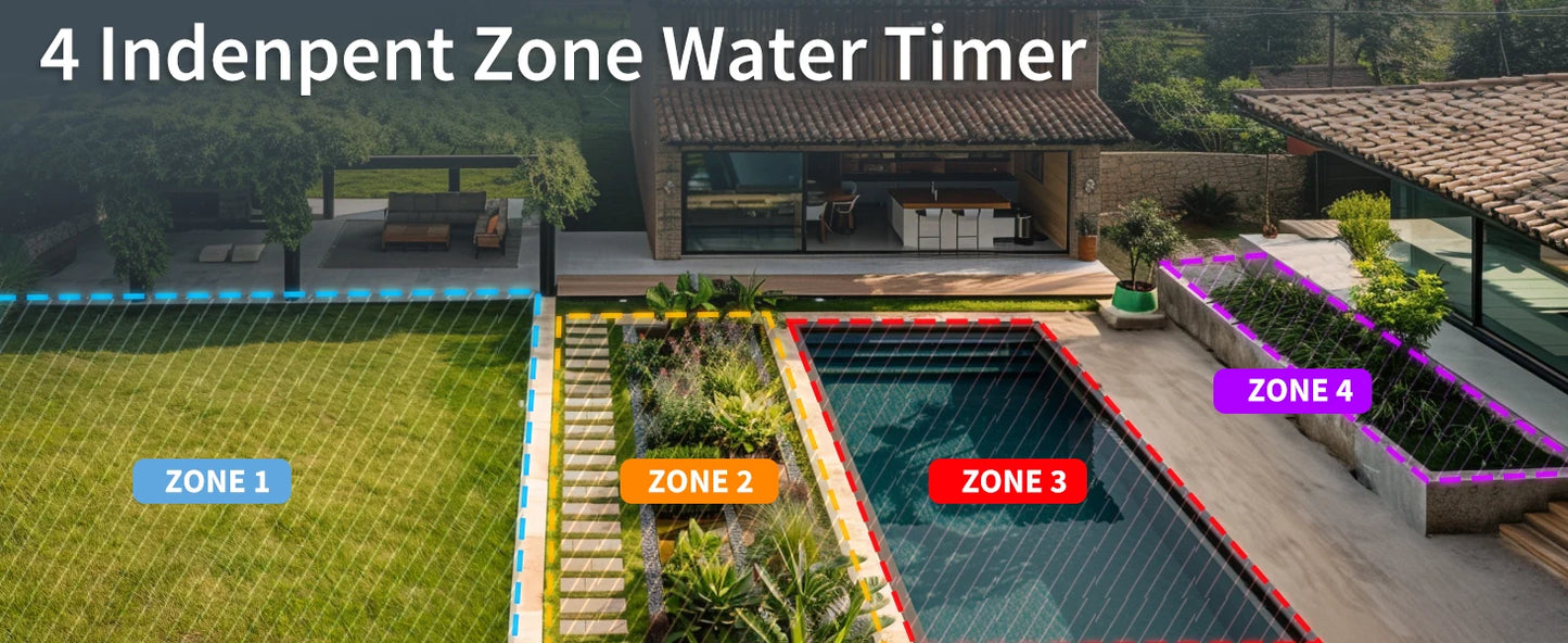 Heavy Duty Brass WiFi 4 Zone Irrigation Controller
