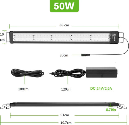 Smart Aquarium LED Light 90cm Bluetooth App Control Full Spectrum LED
