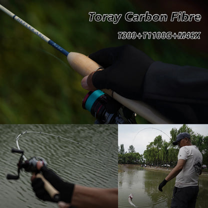 6FT BFS Fishing Rod 0.5-12g Carbon Cork Handle