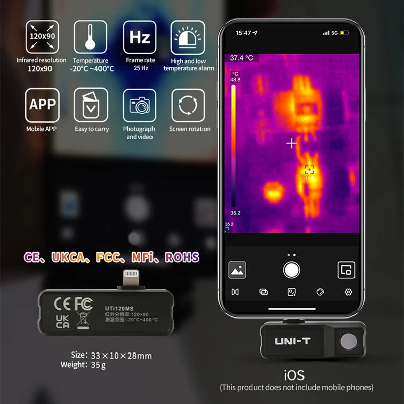 Mobile Infrared Thermal Camera USB for Android Phones