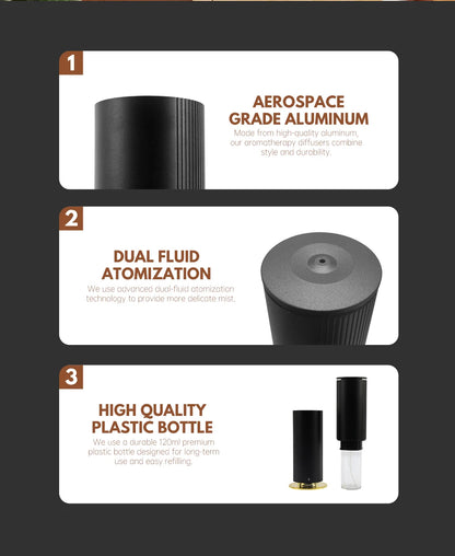 120ml Bluetooth Aroma Diffuser Remote Control Large Room