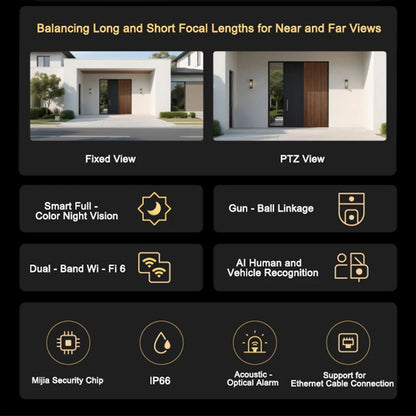 360° Smart Outdoor Security Camera IP66 64GB