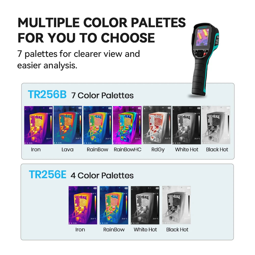 Thermal Imaging Device with 7 Palettes and 50Hz Refresh Rate