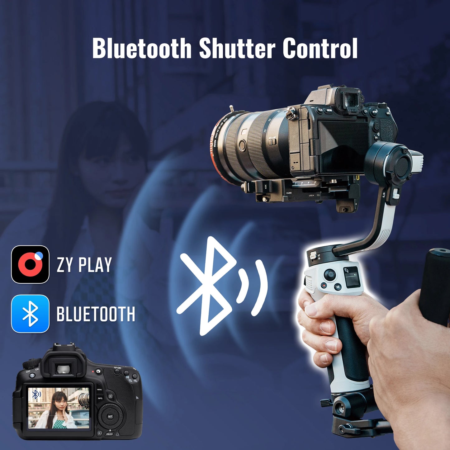 Portable 3 Axis Camera Stabilizer Gimbal for DSLR Mirrorless