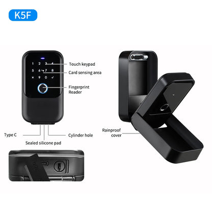 Waterproof Digital Key Storage Box with Fingerprint Access