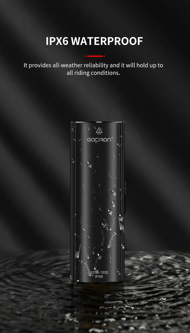 Waterproof Bike Light 1500 Lumen Power