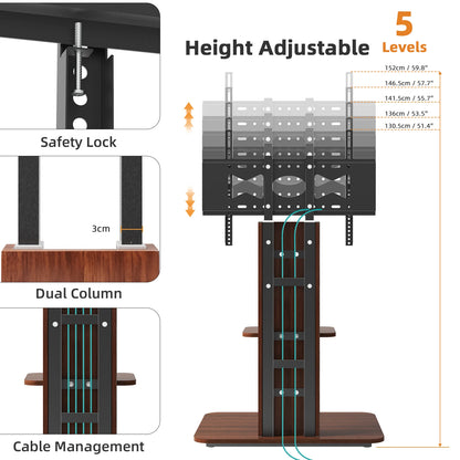 Heavy Duty TV Floor Stand 32-65 Inch Adjustable