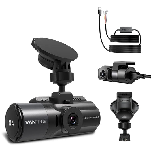 Dual Lens Car Dashcam with GPS and 256GB