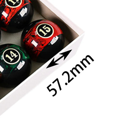 16pc 2.25 Pool Table Balls Complete Set